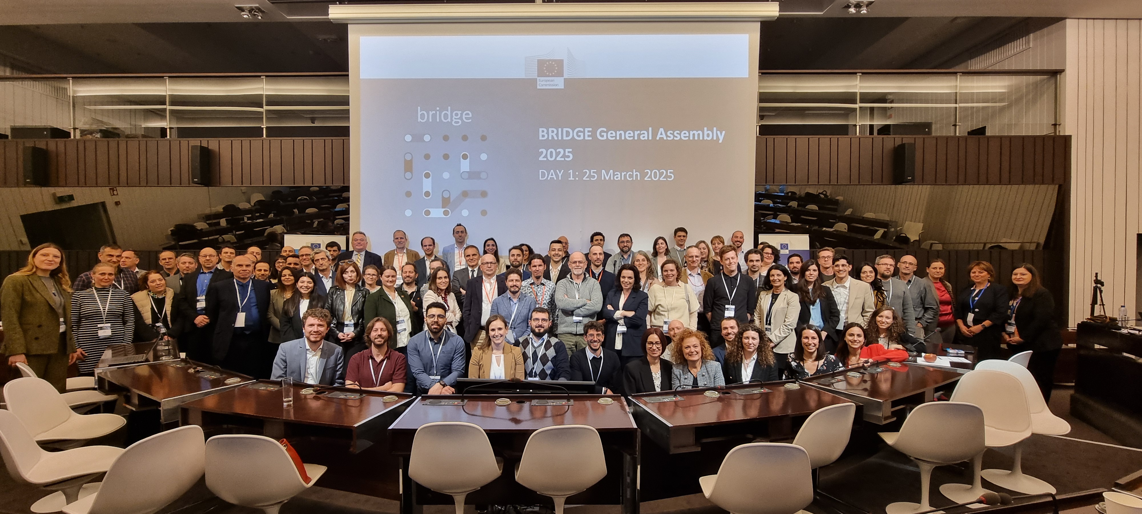 Photo group with participants from the BRIDGE General Assembly